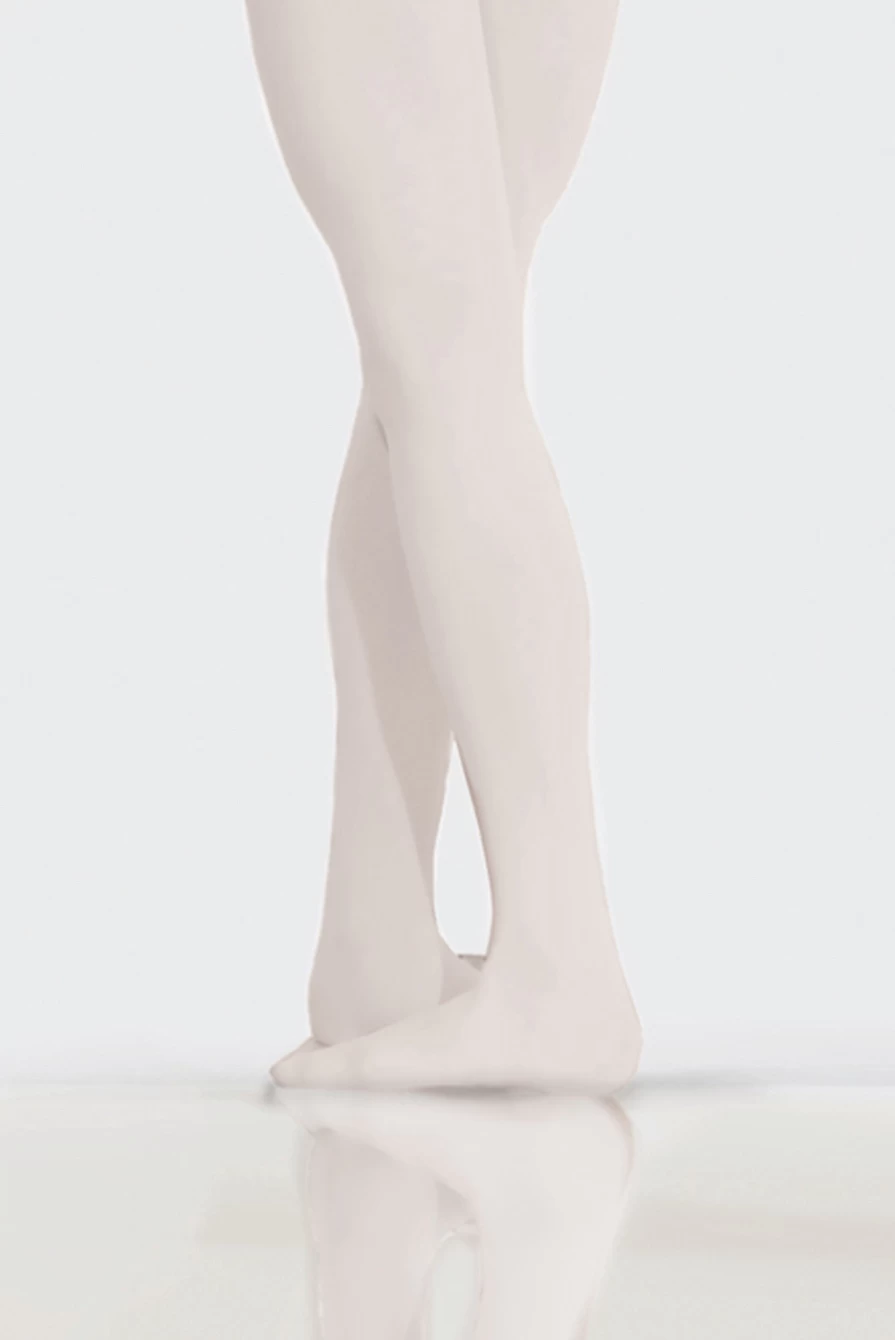 Wear Moi Premier White Footed Tights for Kids - Ballet Dance Tights for Children